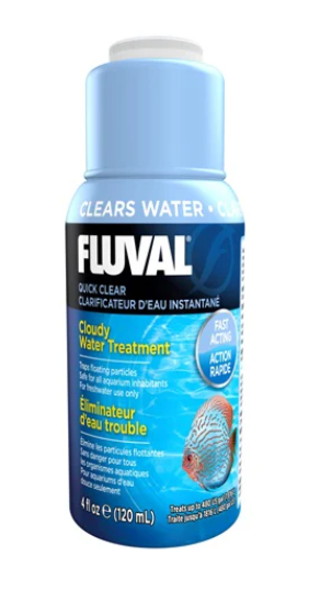 Garrafa azul de tratamento de água Fluval Quick Clear para aquários