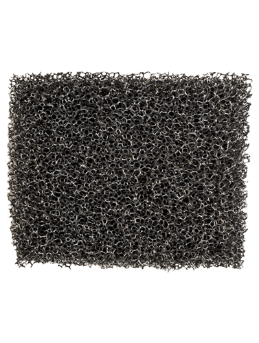 Esponja preta porosa retangular