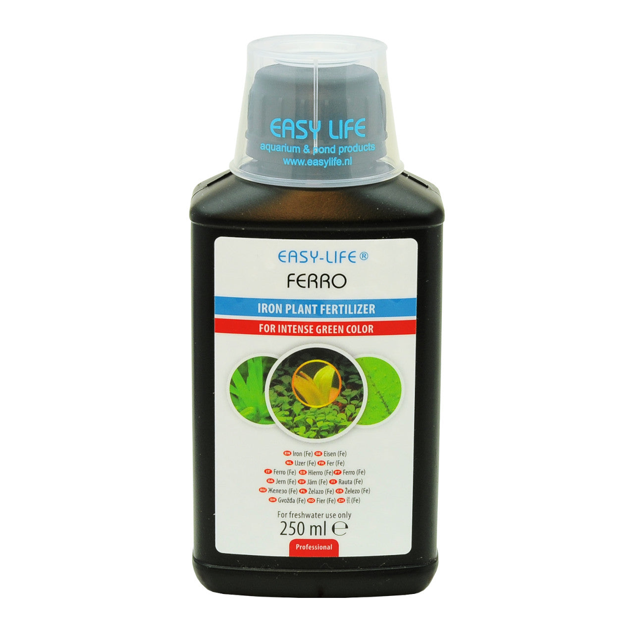 Frasco preto de fertilizante Easy-Life Ferro para plantas aquáticas