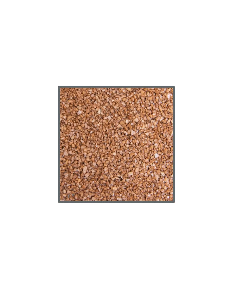 Grãos de trigo sarraceno castanho em textura granular