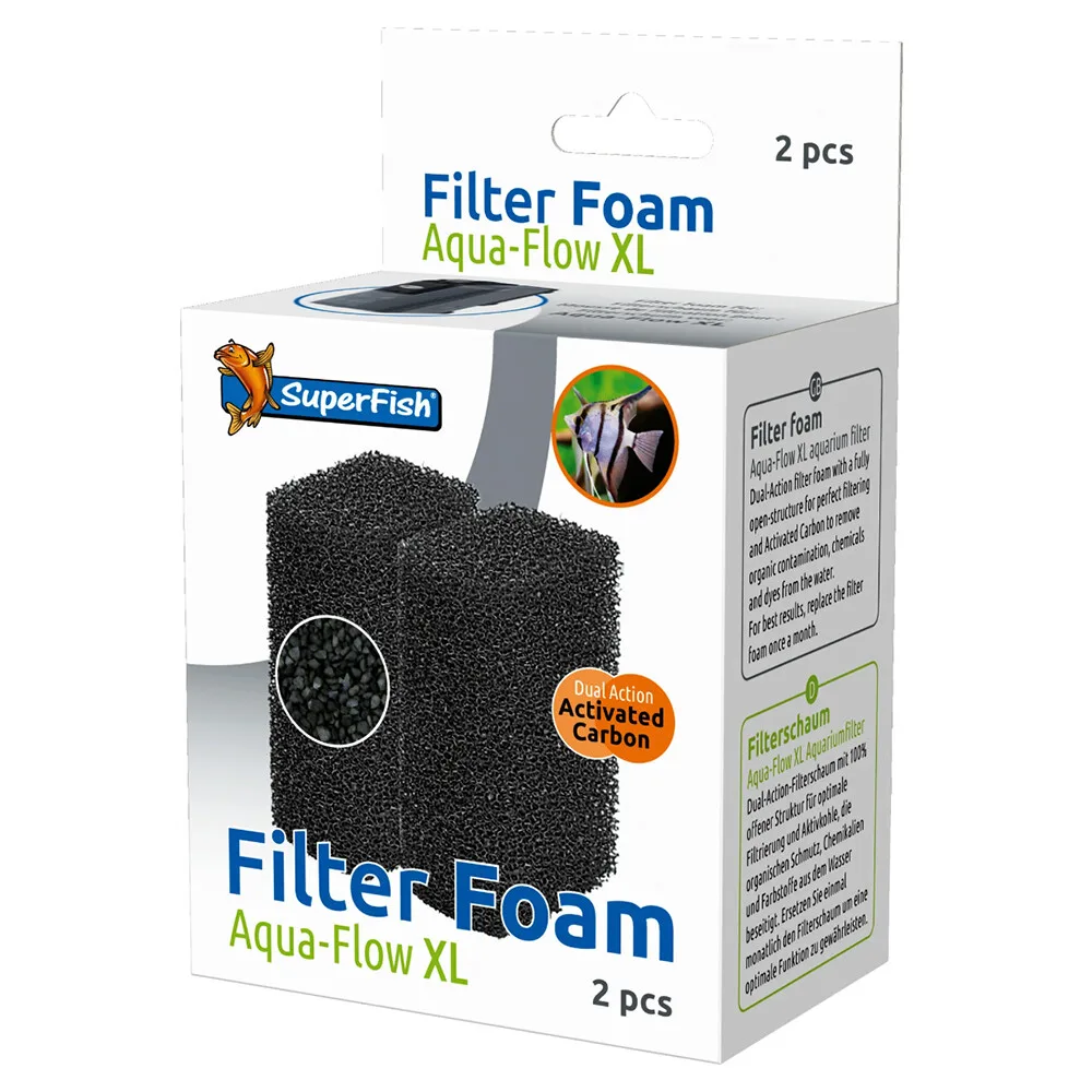 Embalagem de espuma filtrante para aquário Filter Foam Aqua-Flow XL da SuperFish