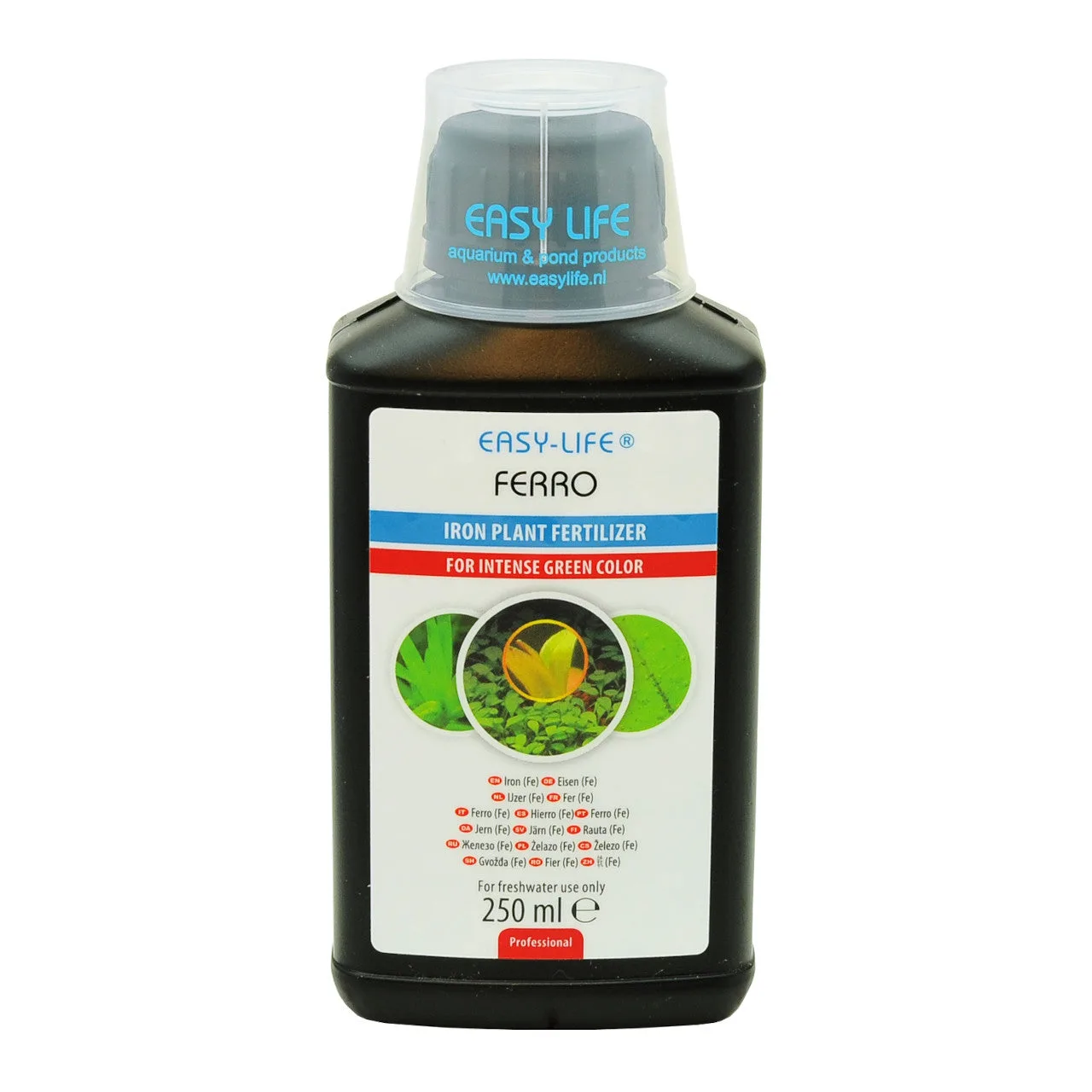 Frasco preto de fertilizante para plantas Easy Life Ferro