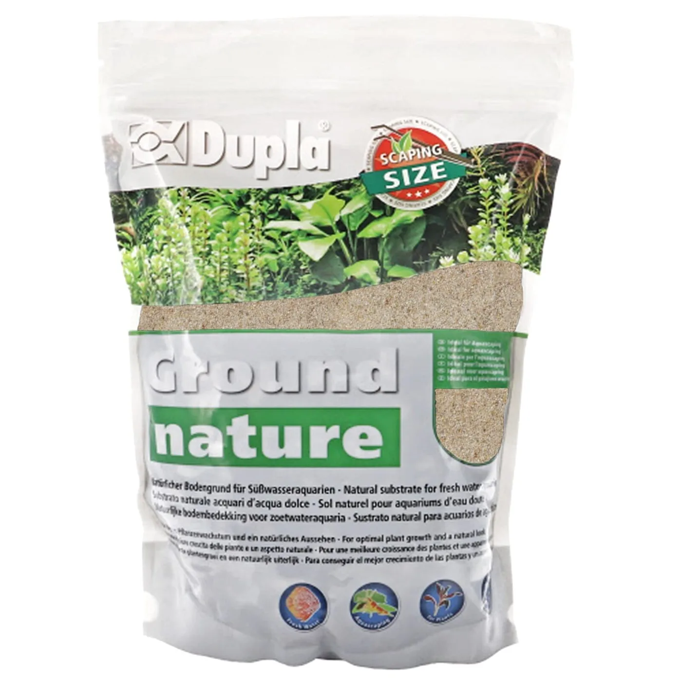 Saco de substrato natural para aquários de água doce da marca Dupla
