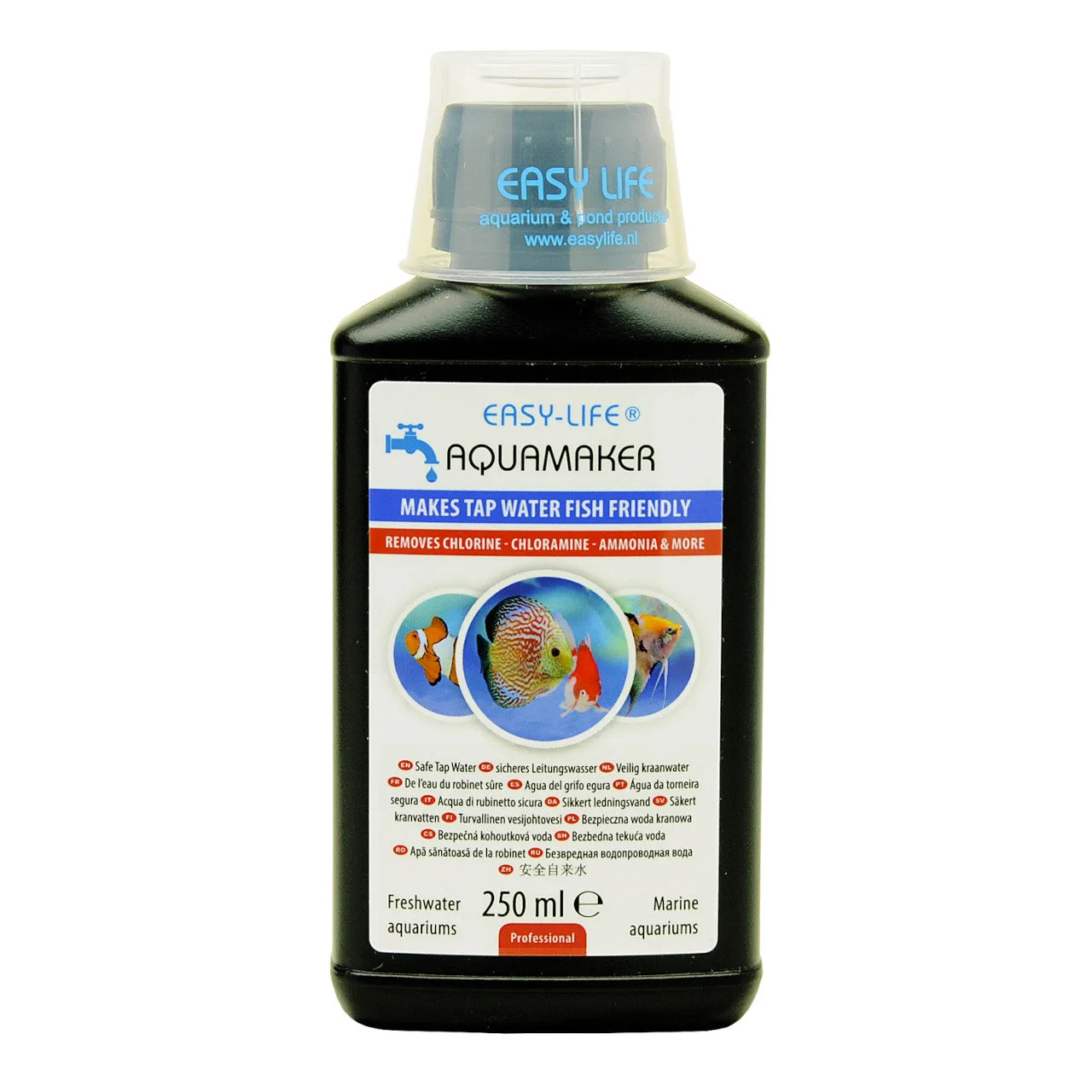 Frasco preto de água para aquário Easy-Life Aquamaker