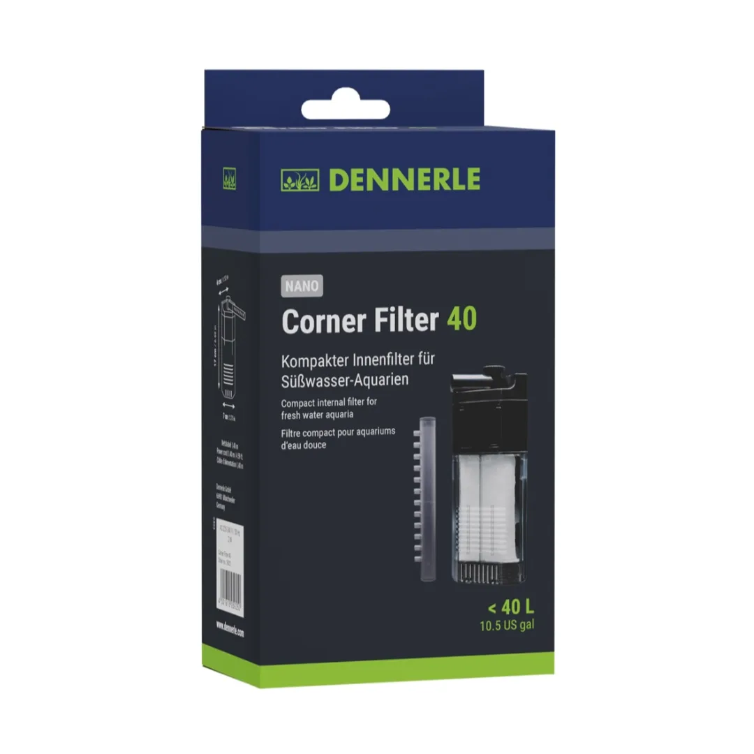 Caixa de filtro interno para aquários Dennerle Corner Filter 40