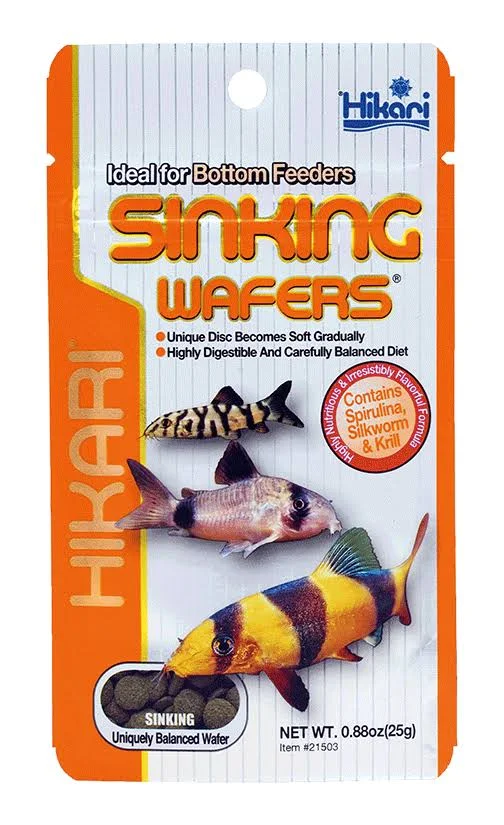 Embalagem de ração para peixes Hikari Sinking Wafers 25g