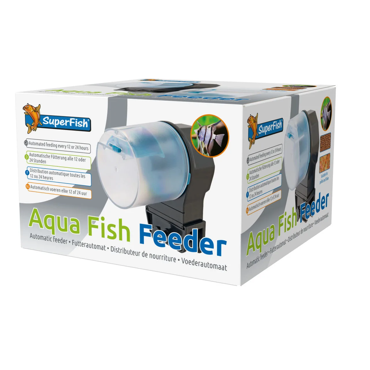 Embalação do alimentador automático para peixes SuperFish Aqua Fish Feeder