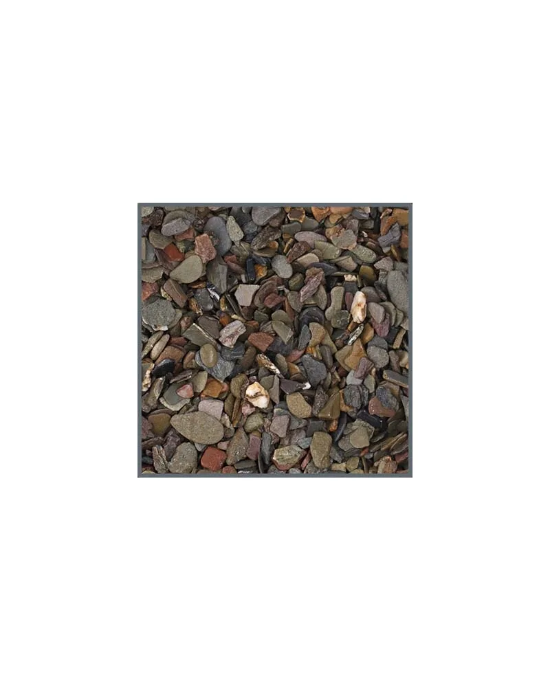 pedras decorativas em tons naturais variadas