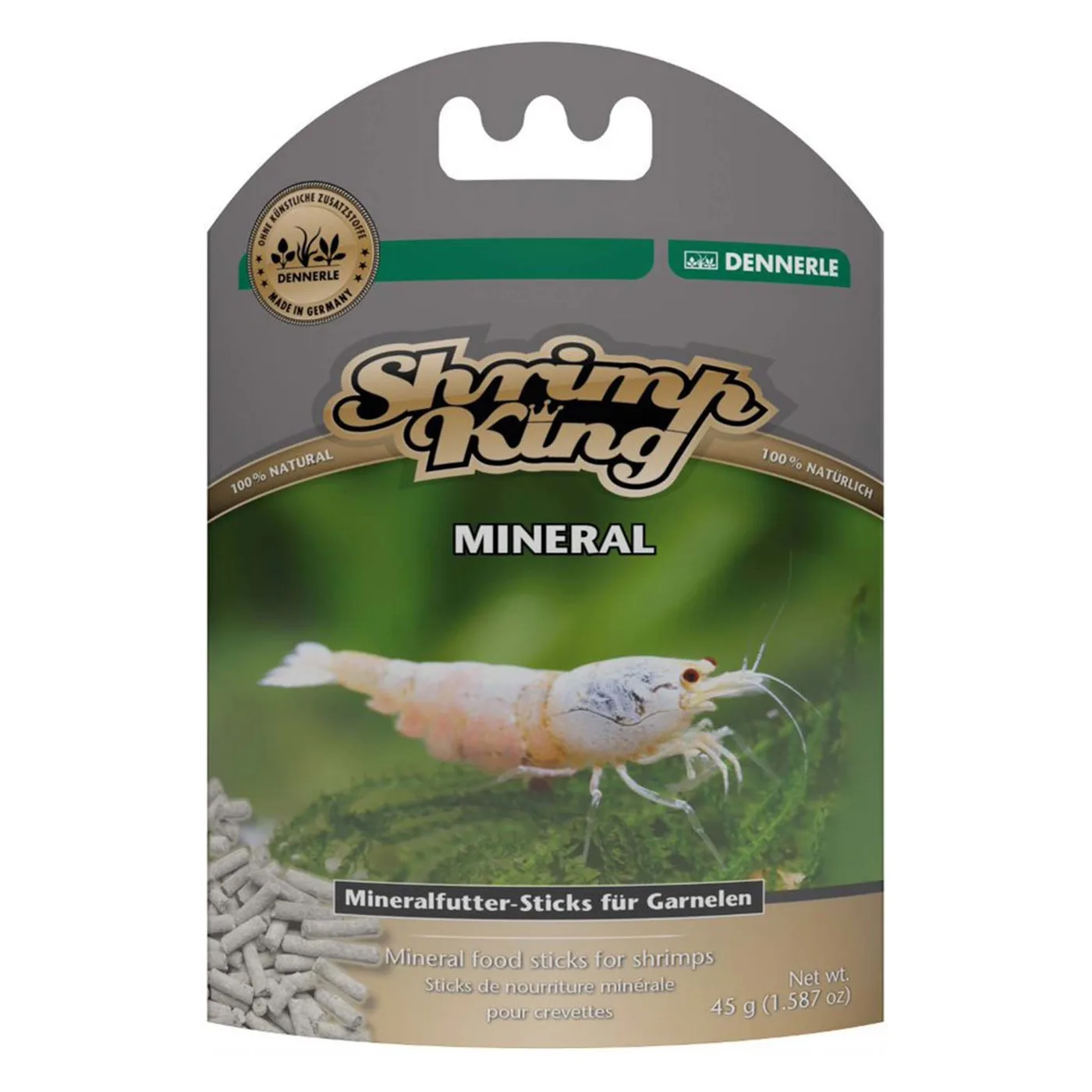 Embalagem de alimento mineral para camarões Shrimp King Dennerle