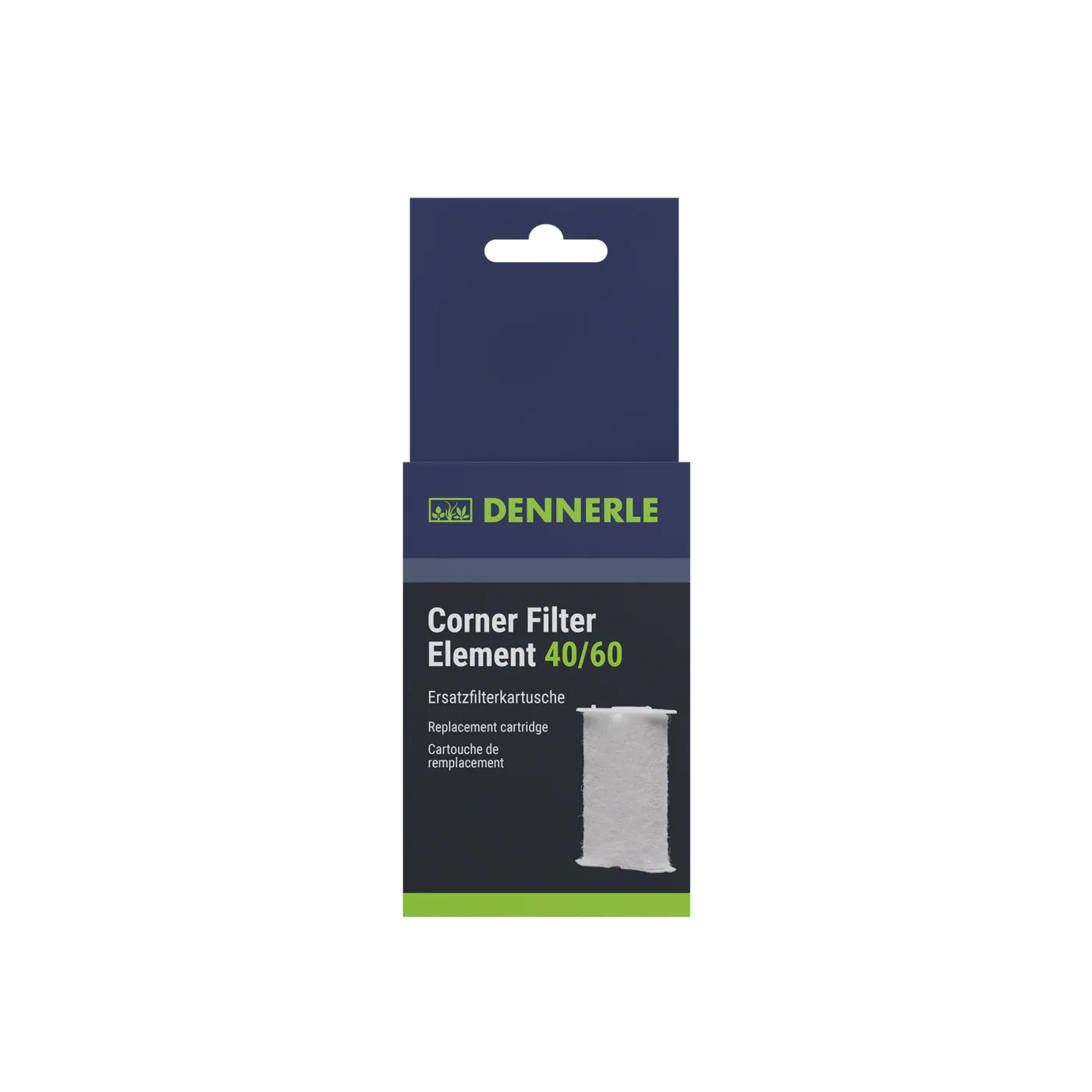 Embalagem de filtro de canto branco DENNERLE Corner Filter Element 40/60