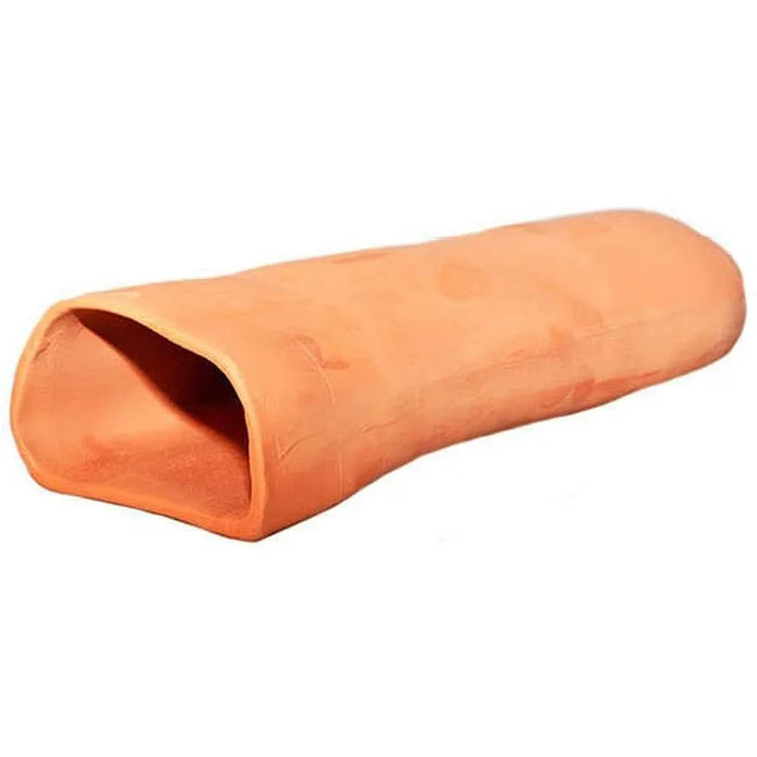 Toca para animais em terracota cor laranja claro