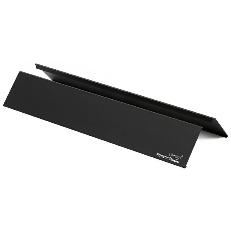 Suporte preto minimalista com texto Chihiros Aquatic Studio no canto