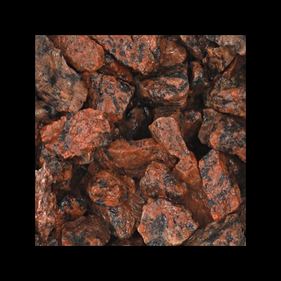 pedras vermelhas e pretas de textura rugosa