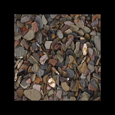 pedras decorativas multicoloridas pequenas e irregulares