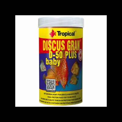 Embalagem do alimento Tropical DISCUS GRAN D-50 PLUS baby para peixes