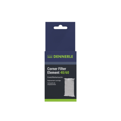 Embalagem filtro de canto branco DENNERLE com texto 40/60