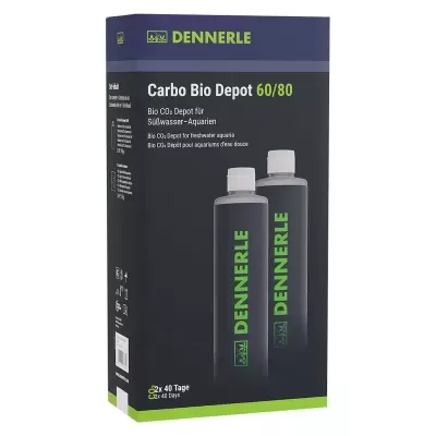 Embalagem preta e verde do Carbo Bio Depot 60/80 para aquários de água doce