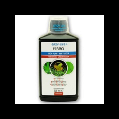 Frasco de fertilizante para plantas EASY-LIFE FERRO com rótulo colorido e tampa transparente