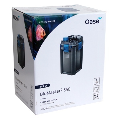 Embalagem branca do filtro externo Oase BioMaster 350 PRO para aquário
