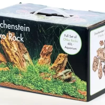 Caixa com pedras Ohko Rock para aquário 60L