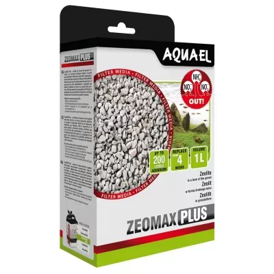 Embalagem de filtro para aquário AQUAEL ZEOMAX PLUS com zeólito em gravilha fina