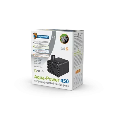Bomba de circulação de água SuperFish Aqua-Power 450 na embalagem
