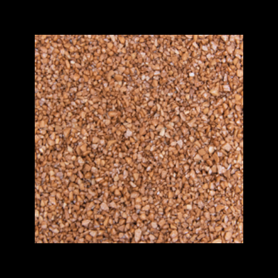 Granulado castanho em textura irregular