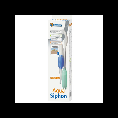 Embalagem do sifão Aqua Siphon da SuperFish para limpeza de aquários