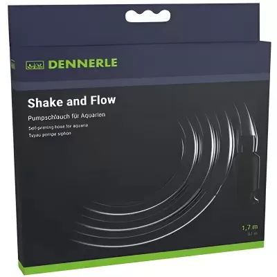 Embalagem contendo tubo transparente para aquário Dennerle Shake and Flow 1,7 m