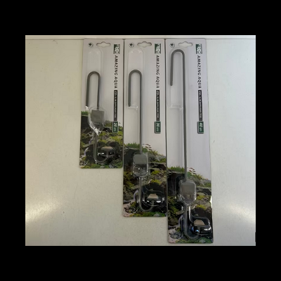 Três luzes LED flexíveis para aquário com desenho de rã em embalagem branca.