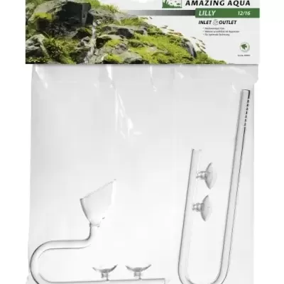 Conjunto de vidro para aquário Amazing Aqua Lilly em embalagem clear