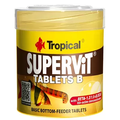 Embalagem de tablets para peixe Tropical Supervit Tablets B
