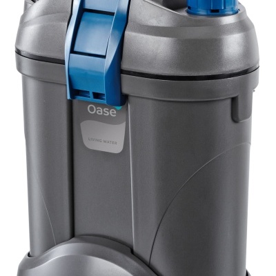 Filtro de água Oase Living Water cinzento com detalhes azuis