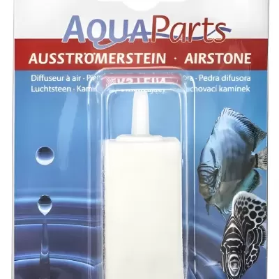 Difusor de ar branco AQUA Parts em embalagem azul com peixes e gota de água