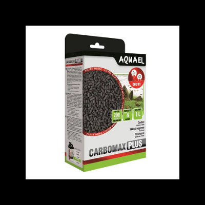 Embalagem AQUAEL CARBOMAX PLUS contendo carvão ativado para filtro de aquário