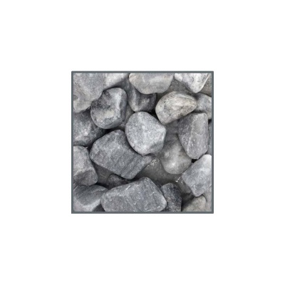 Pedras decorativas cinzentas diversas