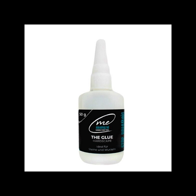 Frasco de cola branca ME INDUSTRIE com etiqueta preta e branca