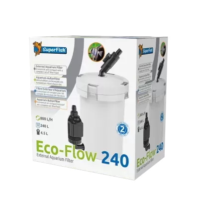 Embalagem de filtro externo para aquário SuperFish Eco-Flow 240