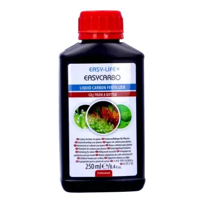 Frasco preto com tampa vermelha de fertilizante líquido EASY-LIFE
