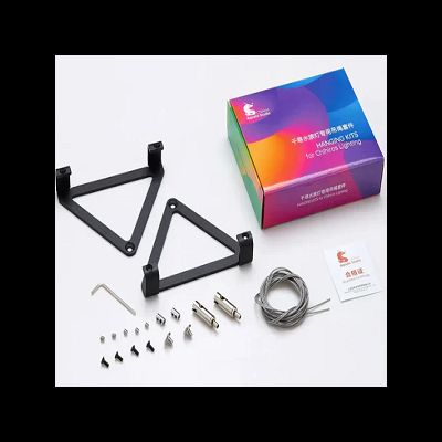 Kit de montagem para esticador de corrente com suportes, parafusos e chave L