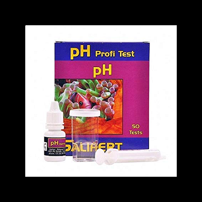 Kit de teste de pH Salifert com frasco, copo e tubo