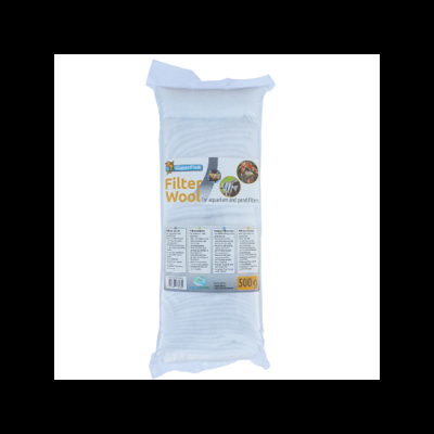 Pacote de lã de filtro branca para aquários e filtros de lagoas