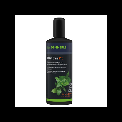 Frasco preto de fertilizante líquido para plantas Dennerle Plant Care Pro