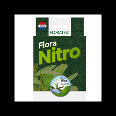 Embalagem de produto Floratest Flora Nitro com plantas aquáticas