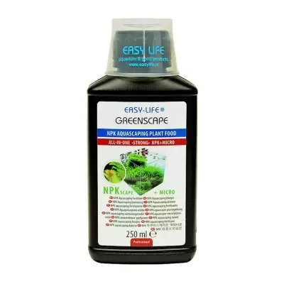 Frasco preto de fertilizante para plantas aquáticas Easy Life GREENSCOPE