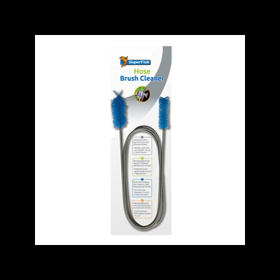 Escova limpa tubos azul com cabo metálico flexível da SuperFish