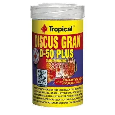 Embalagem de alimento para peixes Tropical DISCUS GRAN D-50 PLUS