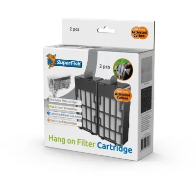 Embalagem de cartuchos de filtro para aquário SuperFish Hang on Filter Cartridge