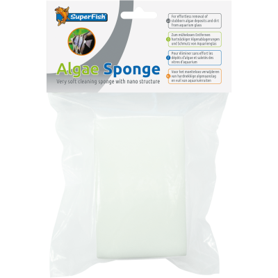 Esponja branca para limpeza de aquários SuperFish Algae Sponge