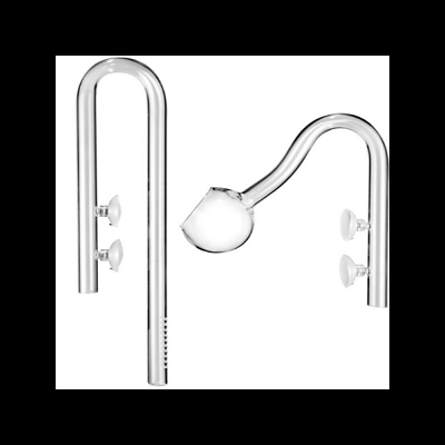 Acessórios de aquário em vidro transparentes com ventosas